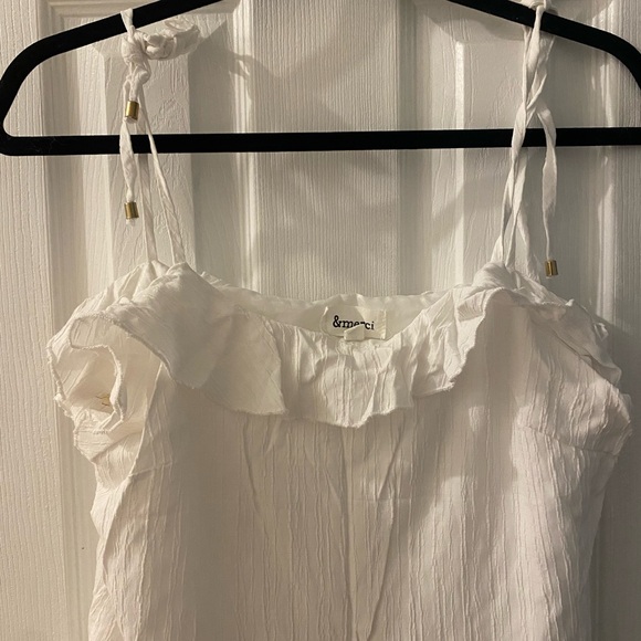 White Ruffled Dress - Picture 3 of 4